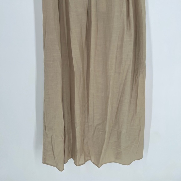 Ciao Lucia Daria Crepe Sleeveless Tank Midi Dress In Taupe Multi - Picture 3 of 9